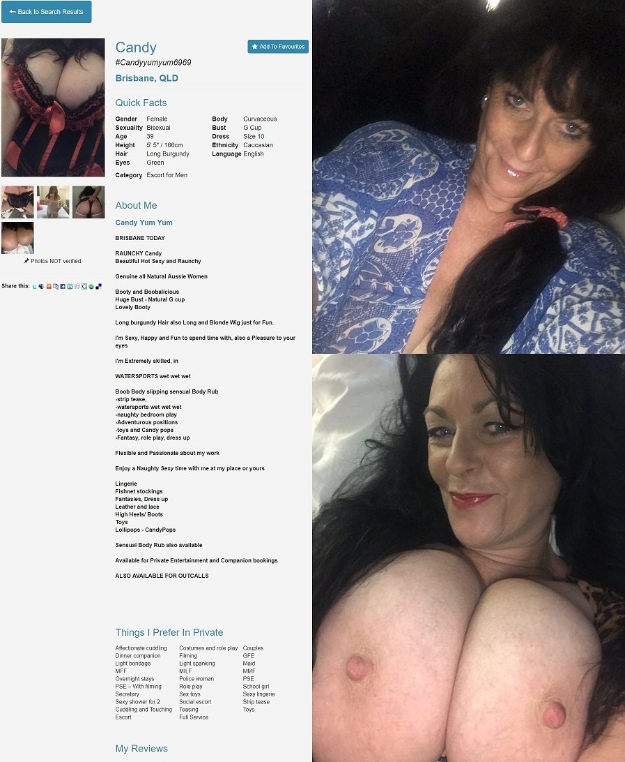 Private Escort - January 2019 - Candy Yum Yum - QLD Private Escorts  Unsorted Reviews - Punter Planet