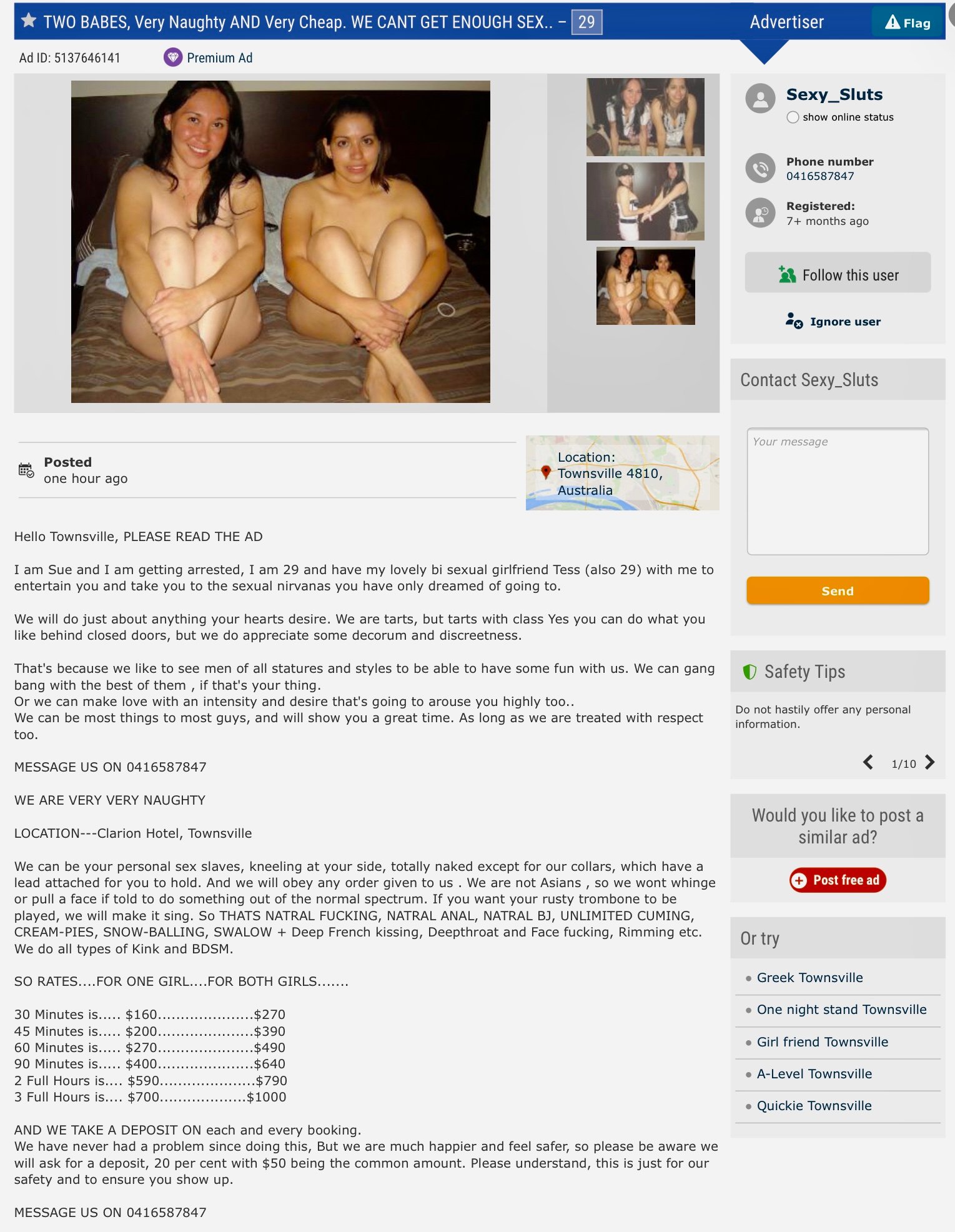 Townsville Escort Market - Page 288 - QLD Q&A | Information - Punter Planet